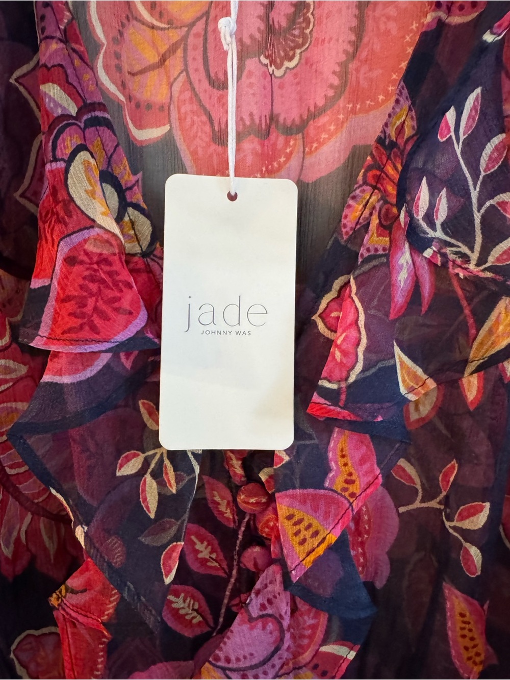 JADE Johnny was LUXEE RUFFLE MAXI DRESS.  NWT - Picture 8 of 11